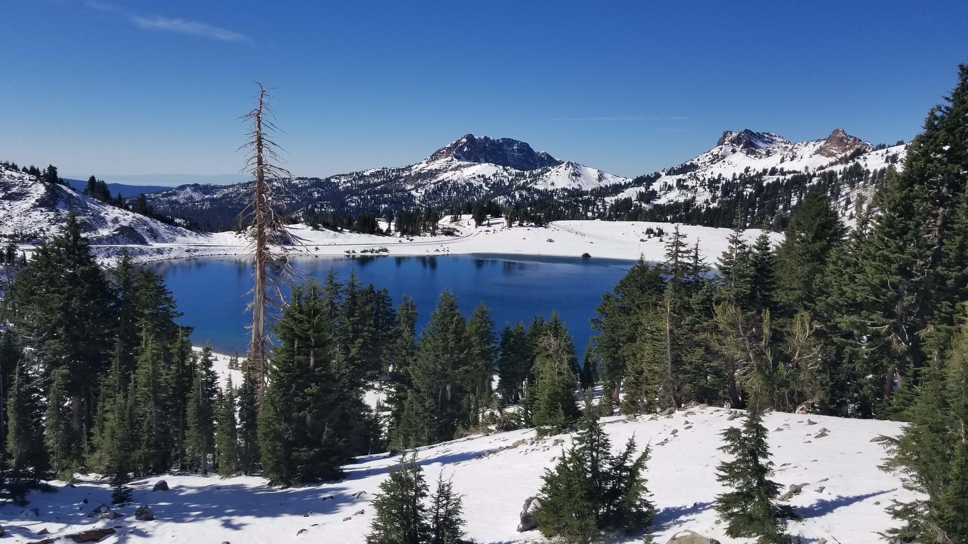 Snow on Lake Helen, October 2017